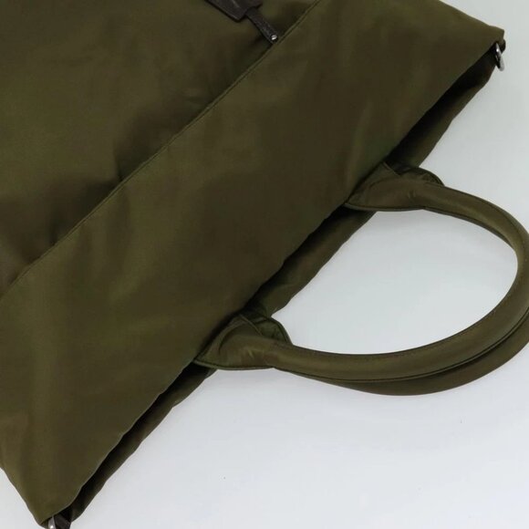PRADA Hand Bag Nylon 2way Khaki - Picture 12 of 16